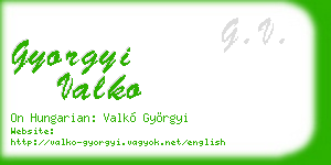 gyorgyi valko business card
